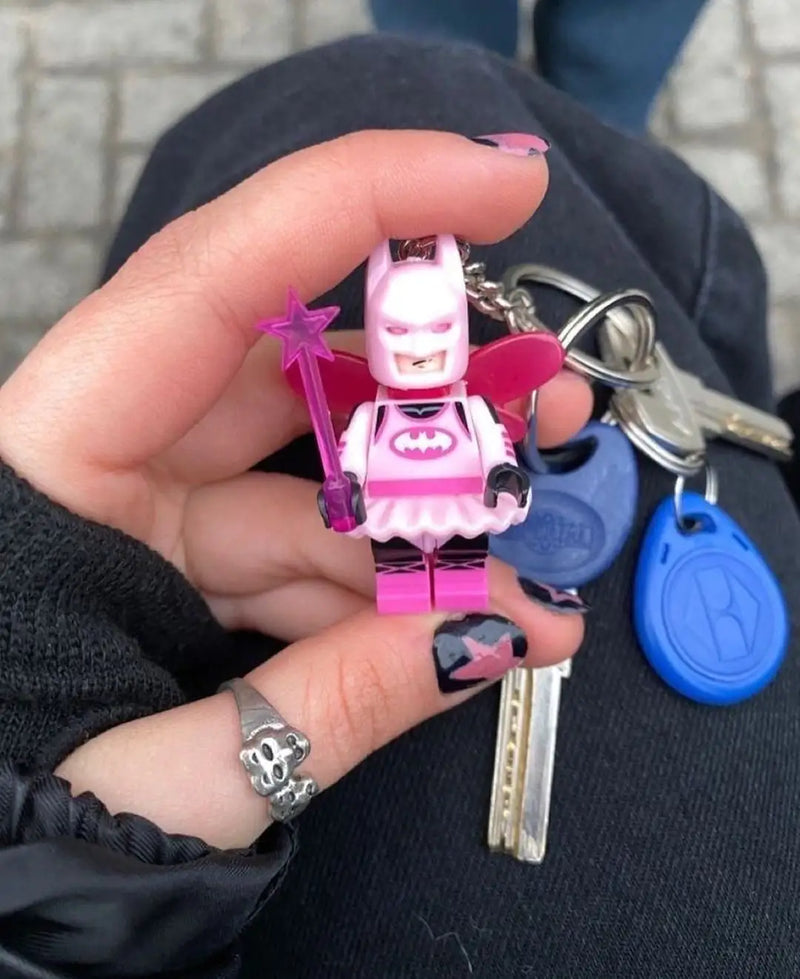 Batman Pink Girlboss Fairy Keychain