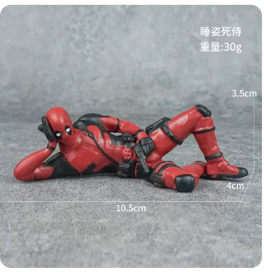 6 Types Deadpool 8cm Action Figures